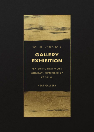 Gold Brushstroke by Paperless Post