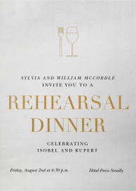 Perfect Pairing - Rehearsal Dinner Invitation by Paperless Post