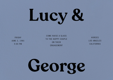 Rule of Thirds - Engagement Party Invitation by Goods Gang