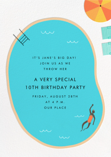 Maude's Pool - Birthday Invitation by Paperless Post