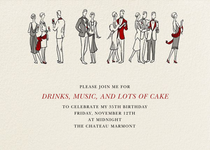 Deco Party Horizontal by Paperless Post