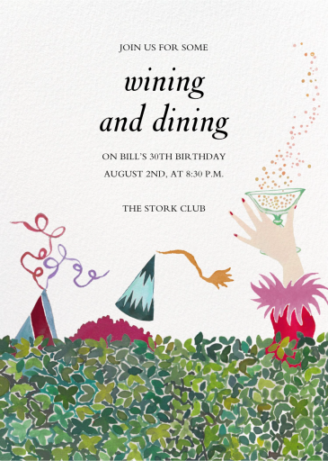 Hedge Party - Birthday Invitation by Happy Menocal