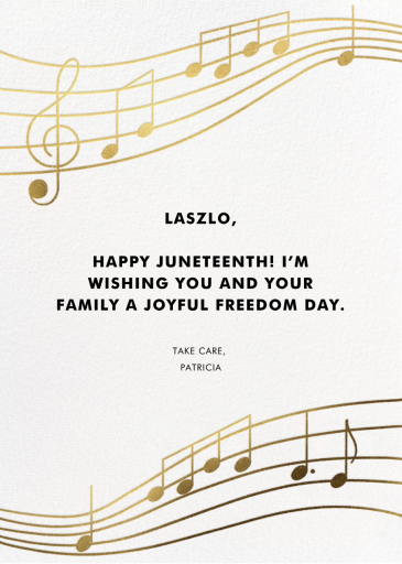 Glissando - Juneteenth Card by Paperless Post