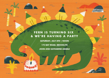 Partysaurus - Birthday Invitation by Paperless Post