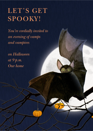 Midnight Bat - Invitation by Felix Doolittle