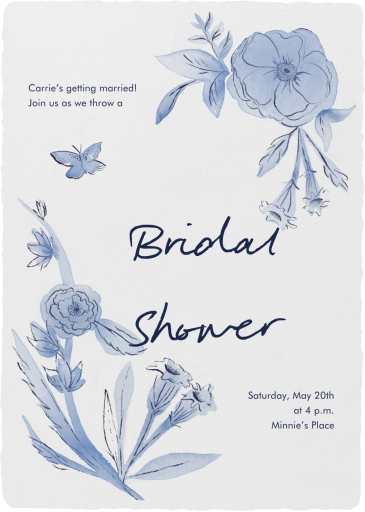 Kind Of Blue - Bridal Shower Invitation by Paperless Post