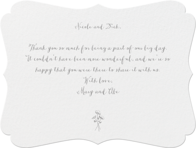 Alcazar (Thank You) - Stationery by Crane & Co.