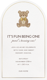 Stuffed Teddy - Birthday Invitation by Paperless Post