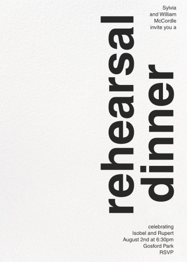 Right as Rain - Rehearsal Dinner Invitation by Paperless Post