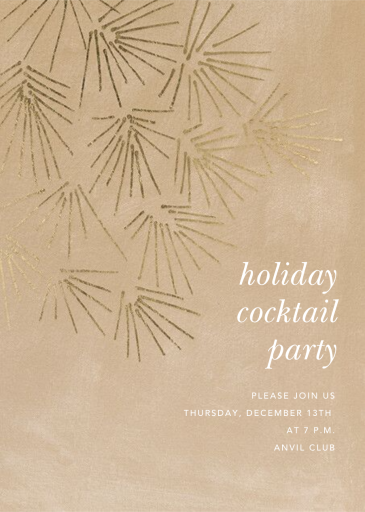 Foliage - Corporate Holiday Party Invitation by Kelly Wearstler
