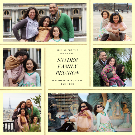 Photo Grid Border - Family Reunion Invitation by Paperless Post