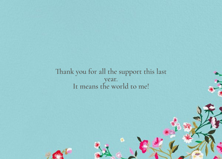 Embroidered Floral (Stationery) by Oscar de la Renta