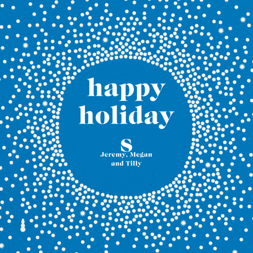 Radiating Dots (Square) - Holiday Card by Cheree Berry Paper & Design