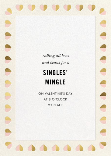Better Halves Border - Valentine's Day Invitation by kate spade new york