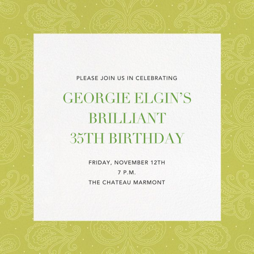 Amalfi (New) - Birthday Invitation by Paperless Post