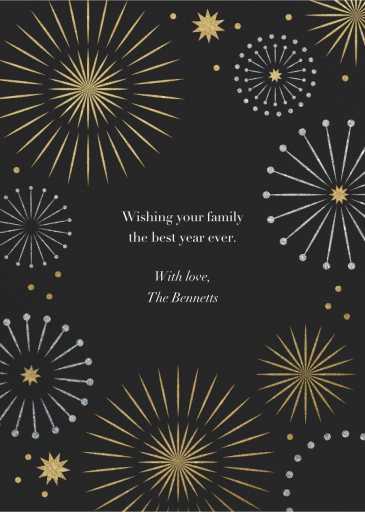 Firecracker Photo - New Year's Card by Paperless Post - Back