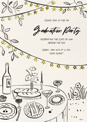 Under the Lights - Graduation Party Invitation by Paperless Post