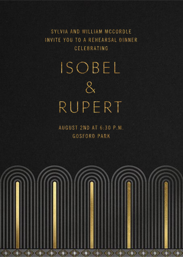 Deluxe - Rehearsal Dinner Invitation by Paperless Post