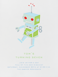 Robot - Invitation by Paperless Post