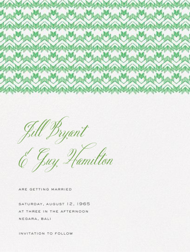 Patola (Save the Date) by Crane & Co.