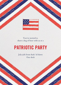 Paul Revere's Handkerchief - 4th of July Invitation by Mr. Boddington's Studio