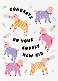 Cute Kids - Greeting Card by Party of One