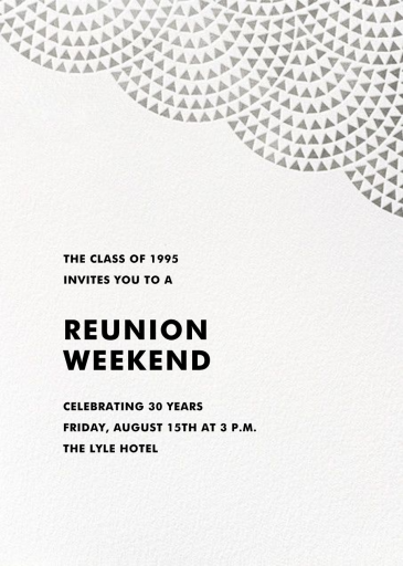 Savoy (Square) - Class Reunion Invitation by Paperless Post