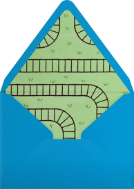 Chugging Along - Paperless Post Envelope