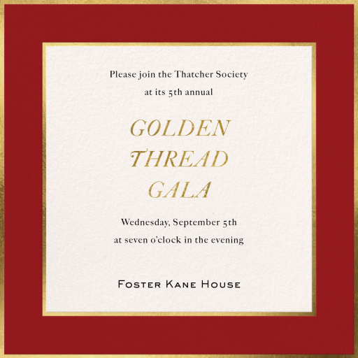Golden Edge - Gala Invitation by Paperless Post
