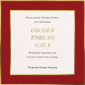 Golden Edge - Gala Invitation by Paperless Post