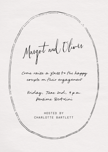 Twin Lines - Engagement Party Invitation by Paperless Post