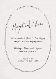 Twin Lines - Engagement Party Invitation by Paperless Post