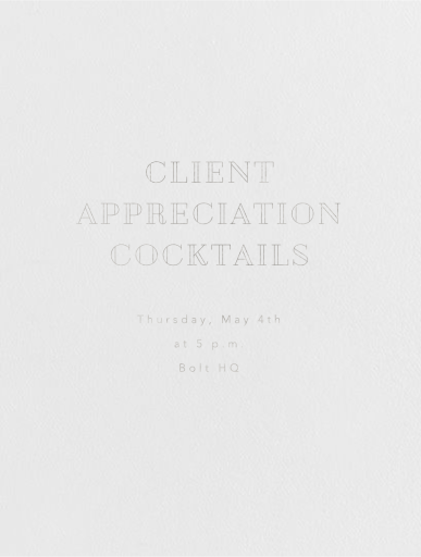 Candace - Cocktail Party Invitation by Paperless Post