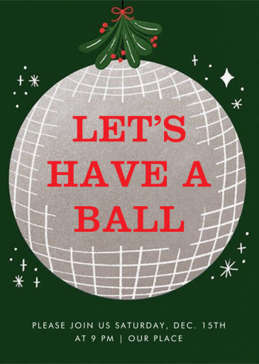 Merry Ball - Invitation by Hello!Lucky