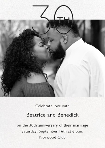 Wedded Decade Photo - Anniversary Invitation by Paperless Post