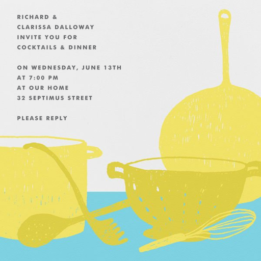 What’s Cooking? - Square - Dinner Party Invitation by Paperless Post