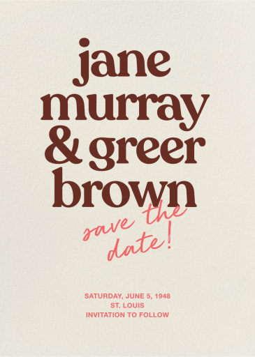 Noted - Save the Date by Paperless Post