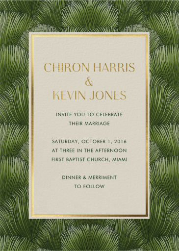 Fescue - Wedding Invitation by Schumacher