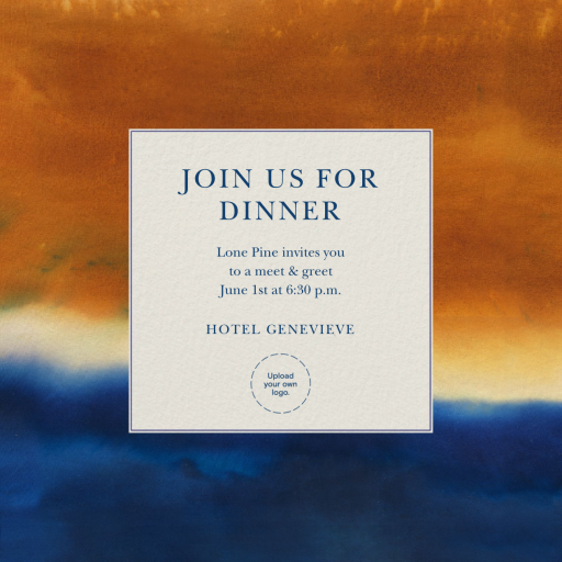 New Hue - Business Dinner Invitation by Oscar de la Renta