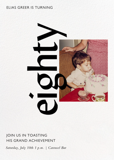 Celebration Photo - Birthday Invitation by Paperless Post