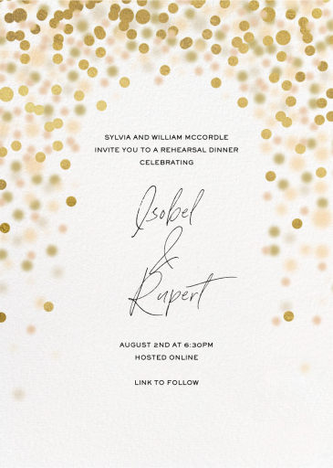 Sparkle Lights - Rehearsal Dinner Invitation by Paperless Post