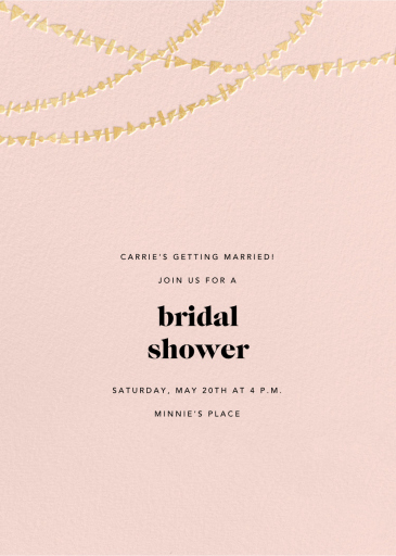 Streamer Shapes (Tall) - Bridal Shower Invitation by Paperless Post