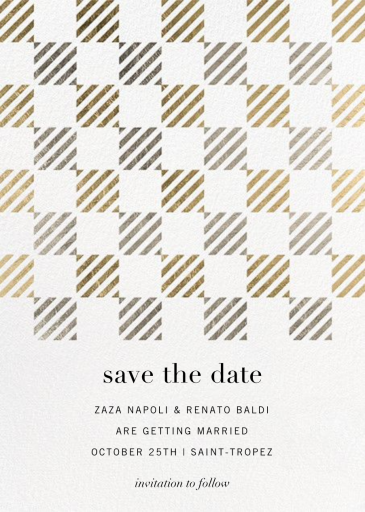 Plait - Save the Date by Kelly Wearstler
