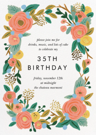Garland Shower - Birthday Invitation by Rifle Paper Co.
