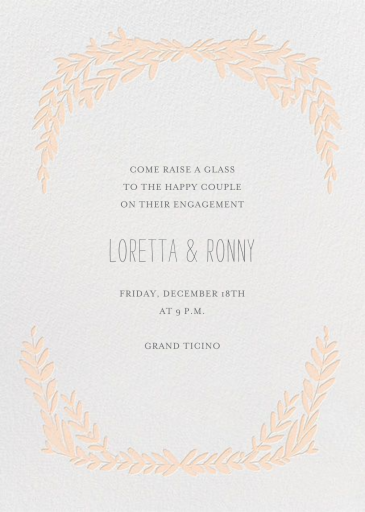 Laurel in Love - Engagement Party Invitation by Mr. Boddington's Studio