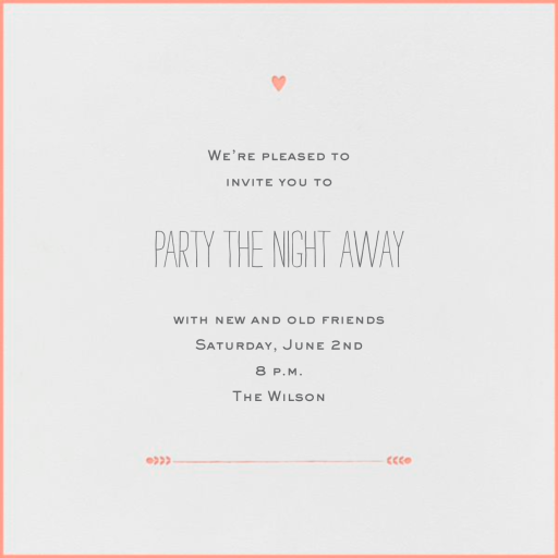 The Raleigh - Cocktail Party Invitation by Mr. Boddington's Studio