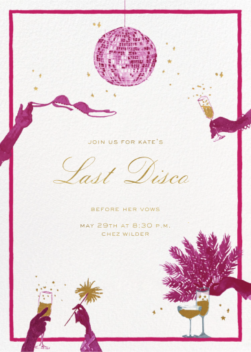 Midnight Sparkle - Bridal Shower Invitation by Clementina Sketchbook