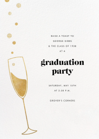 Champagne Flute - Graduation Party Invitation by Paperless Post