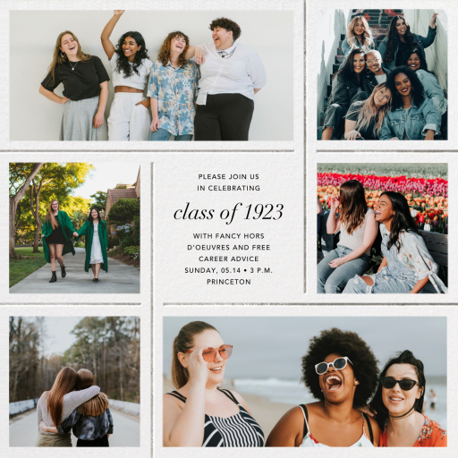 Photo Grid Border - Graduation Party Invitation by Paperless Post
