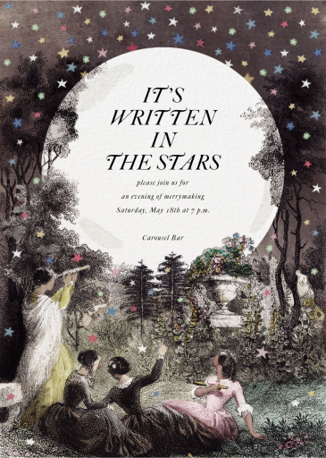 Once Upon a Star - Cocktail Party Invitation by John Derian